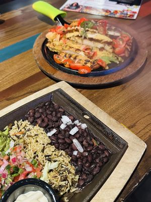 Vegan chicken fajitas   at Nacho Daddy in Nashville