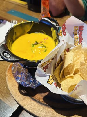 Vegan skinny dip queso (after eating for a bit lol)  at Nacho Daddy in Nashville