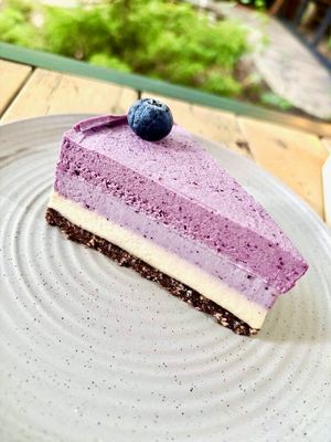 Vegan cheesecake (raw) at Ecospace in Yerevan