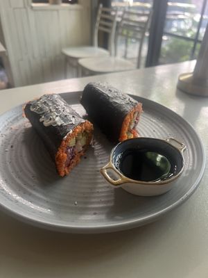 Fresh rolls  at Ecospace in Yerevan