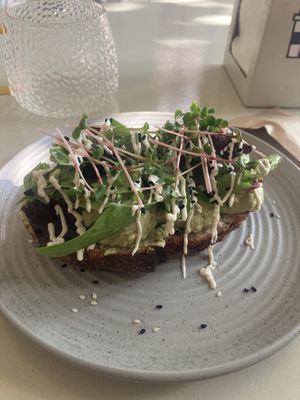 Green toast  at Ecospace in Yerevan