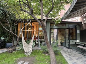 Outdoor terrace   at Ecospace in Yerevan