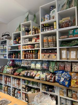 vegan food shop at Wypas in Poznan