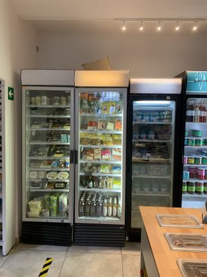 vegan food shop at Wypas in Poznan