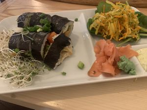 sushi plate at Wypas in Poznan