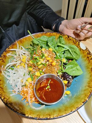 Japanese plate at Wypas in Poznan