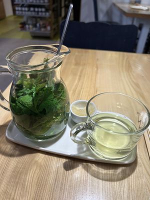Mint tea  #Veganuary at Wypas in Poznan