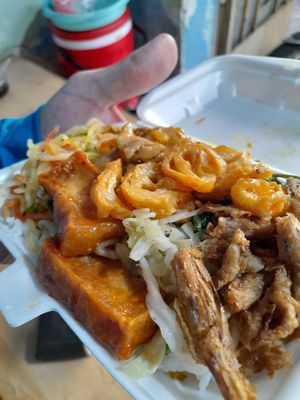 My take away vegan food at Com chay Vạn Duyen in Ho Chi Minh City