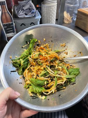Bibimbap post mix  at Vegan Seoul Market Food Tour  in Seoul