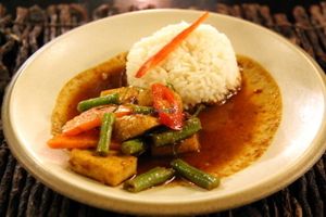 Penang curry.  at Time for Lime in Koh Lanta