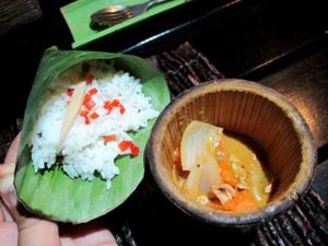 Vegan tasting menu: 3rd course massaman curry at Time for Lime in Koh Lanta
