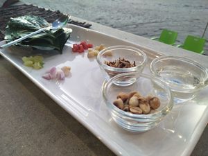 Betel wrap appetiser at Time for Lime in Koh Lanta