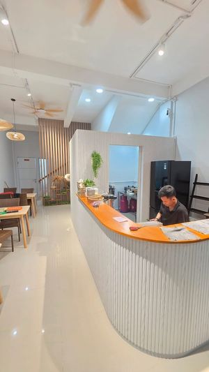 cafe interior at Why Lick Noodle in Batam