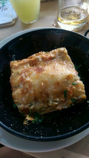 lasagna yummy! at Racimo16 in Gran Canaria