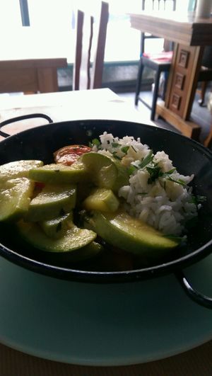 thai rice with veg  at Racimo16 in Gran Canaria