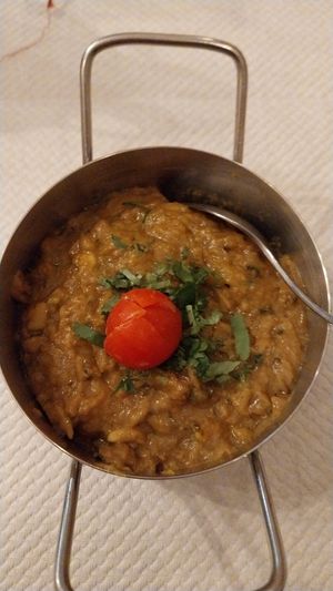 Began barta (eggplant) at Haweli House in Paris
