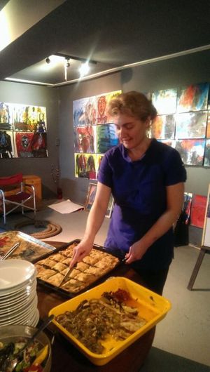 vegan seitan borek at Teneffus Cafe in Istanbul