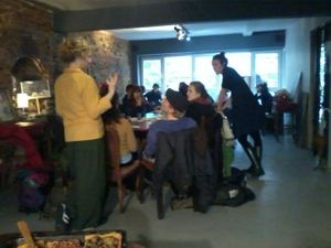 vegan brunch at Teneffus Cafe in Istanbul