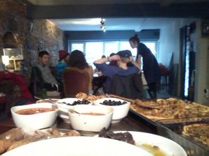 vegan brunch at Teneffus Cafe in Istanbul