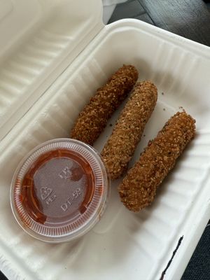 Mozzarella sticks   at Greens and Grains in Stone Harbor