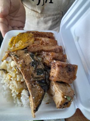 My take away vegan food at Quán Chay Tâm Phuc in Ho Chi Minh City