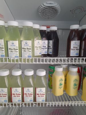 Vegan drinks at Quán Chay Tâm Phuc in Ho Chi Minh City