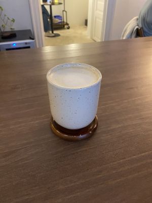 Oat Milk Latte  at Espacio Elemental in Alicante