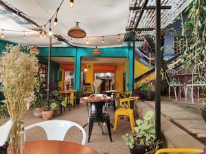 Outdoor space at Lava Latte in Nairobi