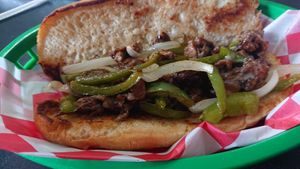 Philly, cheese at The Vegan Spot in Memphis