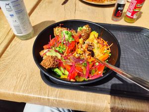 Falafel salad at Olive City in Zurich