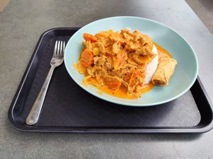 Panaeng curry with planted.chicken at Spoon - Hardturm in Zurich