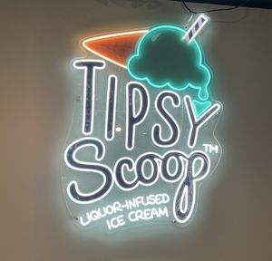 Store sign  at Tipsy Scoop in Portland