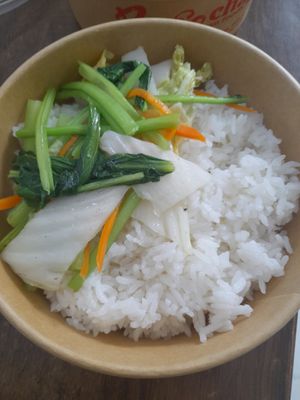 Take away vegan food at Quán chay Duyen in Ho Chi Minh City