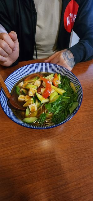 Tofu and vegetable ramen at Chinese Restaurant Giethoorn A Niu in Overijssel