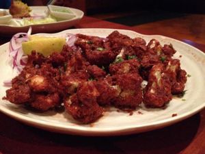 Gopi 65 (Looks nothing like the first time I ordered this dish) at Karaikudi Palace in Scottsdale