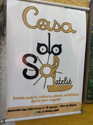 Sign  at Casa do Sol Atelier in Rio De Janeiro