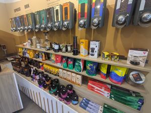  at Coffee Island in Santorini