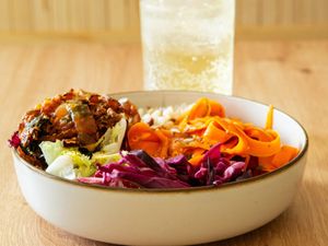 Lunch bowls. Make your own or choose from a menu of pre-created bowls. at Vida Verde in Tarifa