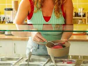 Lots of options to choose from, perfect to take-away. at Vida Verde in Tarifa