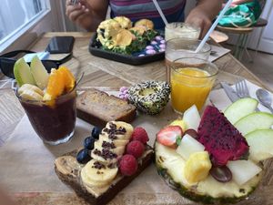 Plant based Brekkie platter at Brunch & Cake in Barcelona