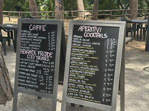 Drink menu  at Chiosco Del Prato in Toscana