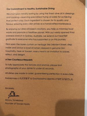 Towzen commitment at Towzen - Sydney in Sydney