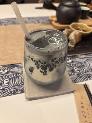 Black sesame latte  at Towzen - Sydney in Sydney