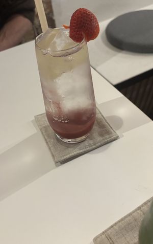 Sparkling water with strawberry  at Towzen - Sydney in Sydney