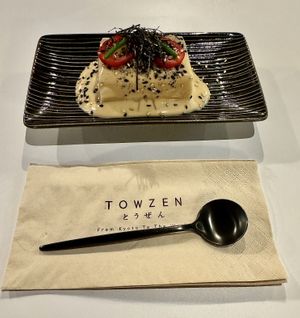 Cold Tofu with Sesame Dressing  at Towzen - Sydney in Sydney