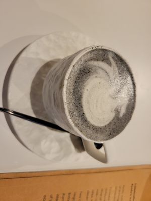 Amazing! Black sesame latte at Towzen - Sydney in Sydney