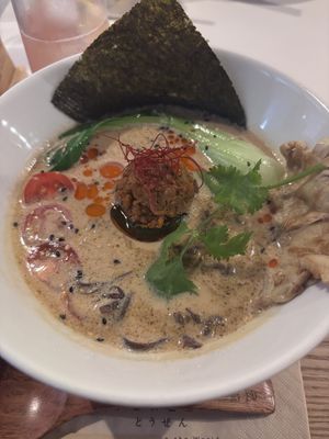 Milk ramen (option 1 on menu)  at Towzen - Sydney in Sydney