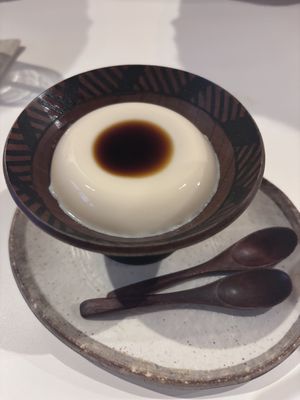 Soy milk pudding dessert (with caramel)  at Towzen - Sydney in Sydney