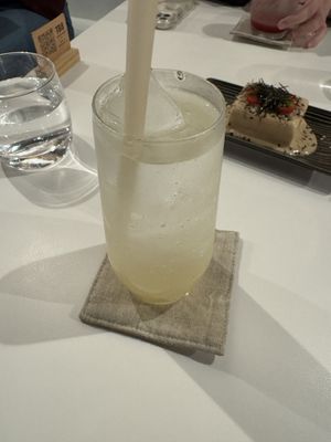 Yuzu sparkling  at Towzen - Sydney in Sydney