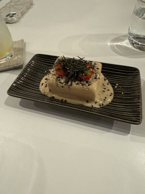 Cold tofu with sesame dressing  at Towzen - Sydney in Sydney
